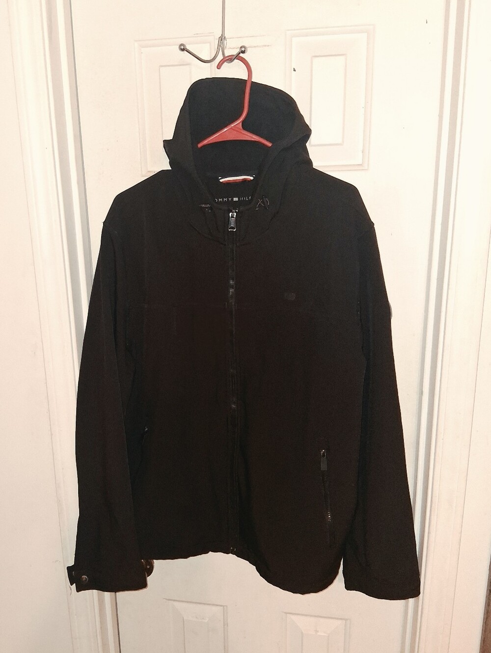 Tommy Hilfiger Men's Black Hooded Lightweight Jacket